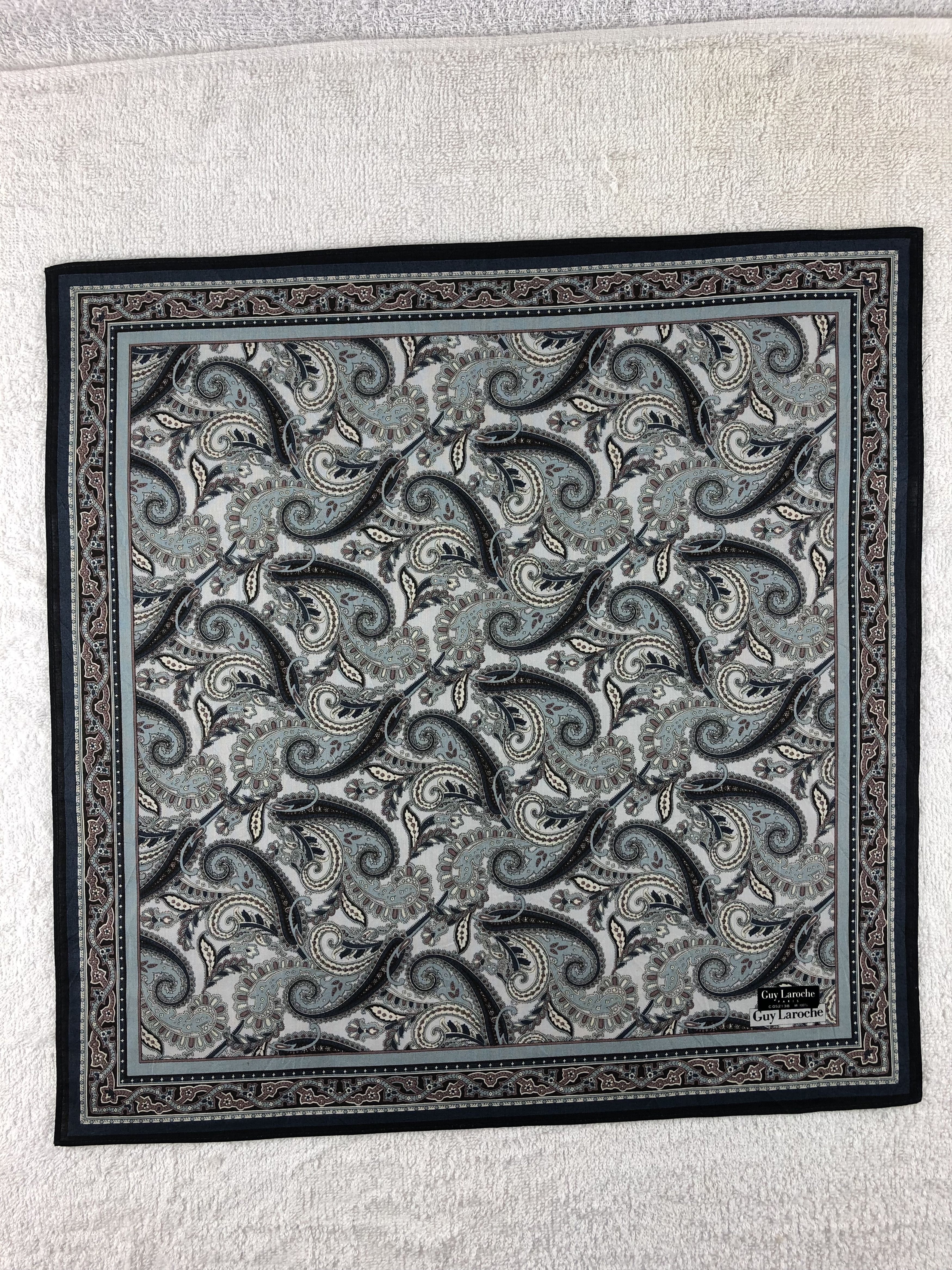 Guy Laroche Guy Laroche Paislee Handkerchief / Bandana / Neckerchief Size ONE SIZE - 3 Thumbnail