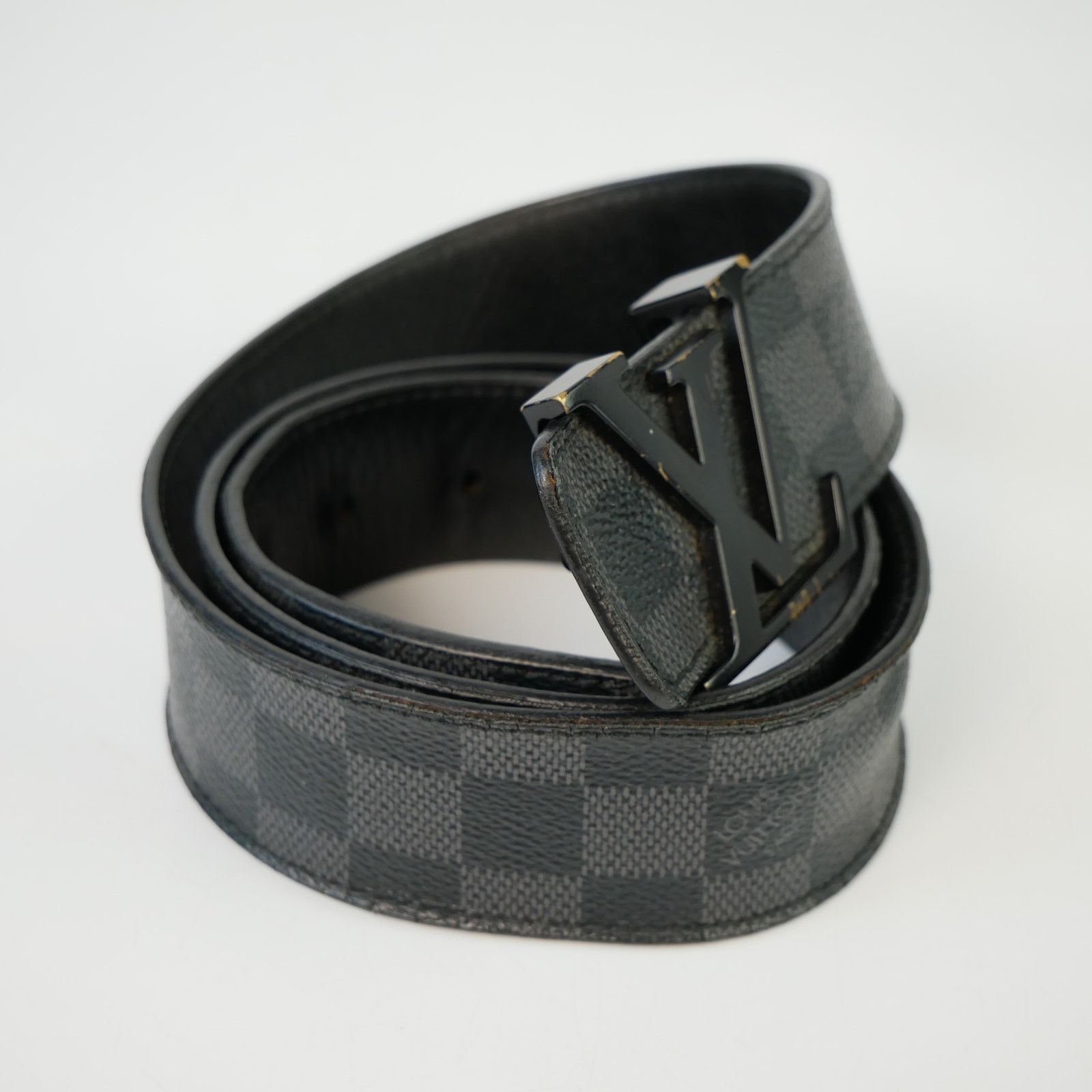 Louis Vuitton Louis Vuitton Ceinture Initiales Damier Graphite Belt Size ONE SIZE - 2 Thumbnail