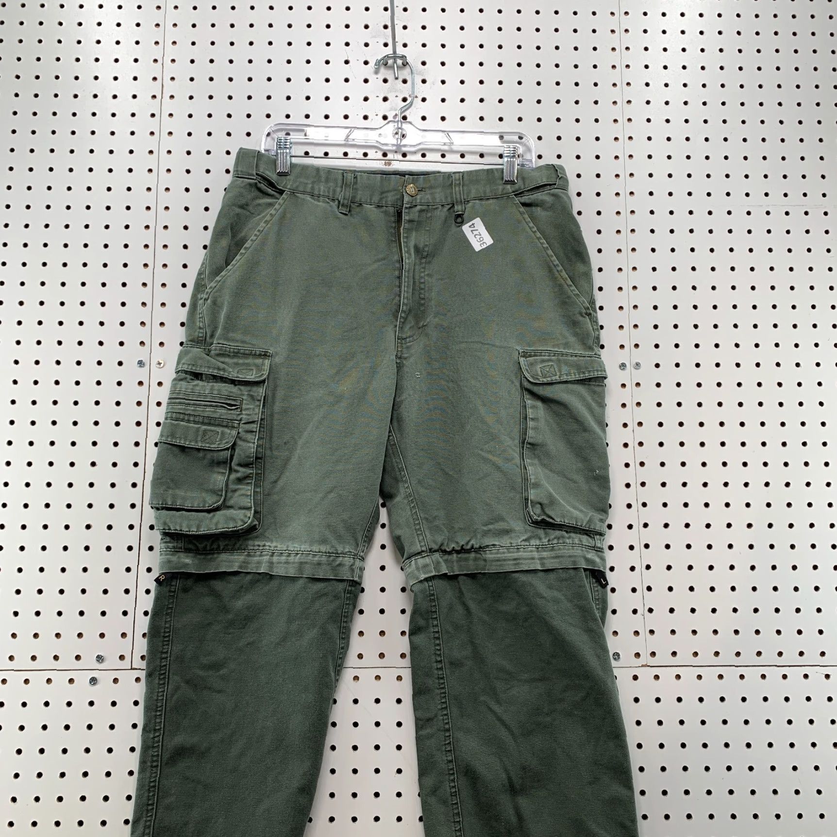 Vintage BSA Boys Scout America Convertible Cargo Pants Mens 32x29 Green Utility Shirt Size US 32 / EU 48 - 2 Thumbnail
