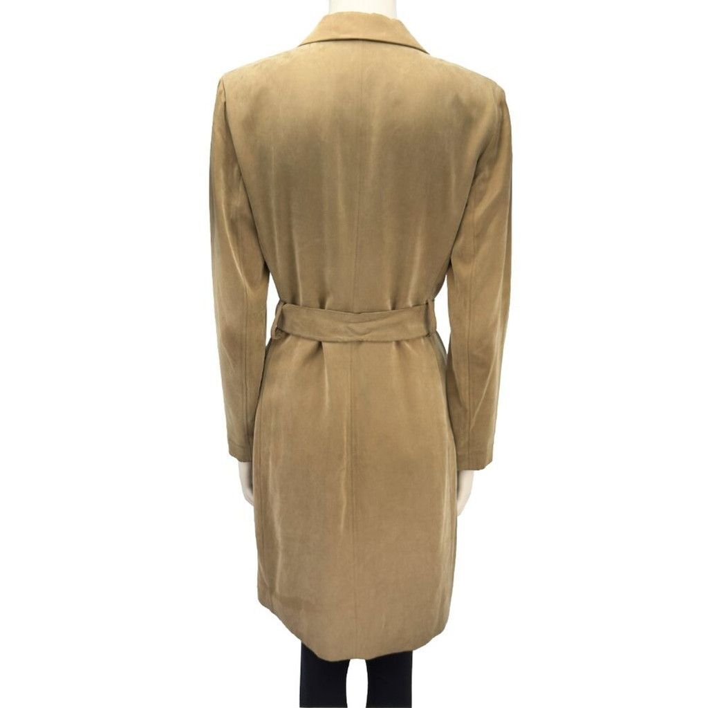 Massimo Dutti MASSIMO DUTTI Blazer Dress / Trench Coat Tan Belted Fall 6 Size M / US 6-8 / IT 42-44 - 8 Thumbnail
