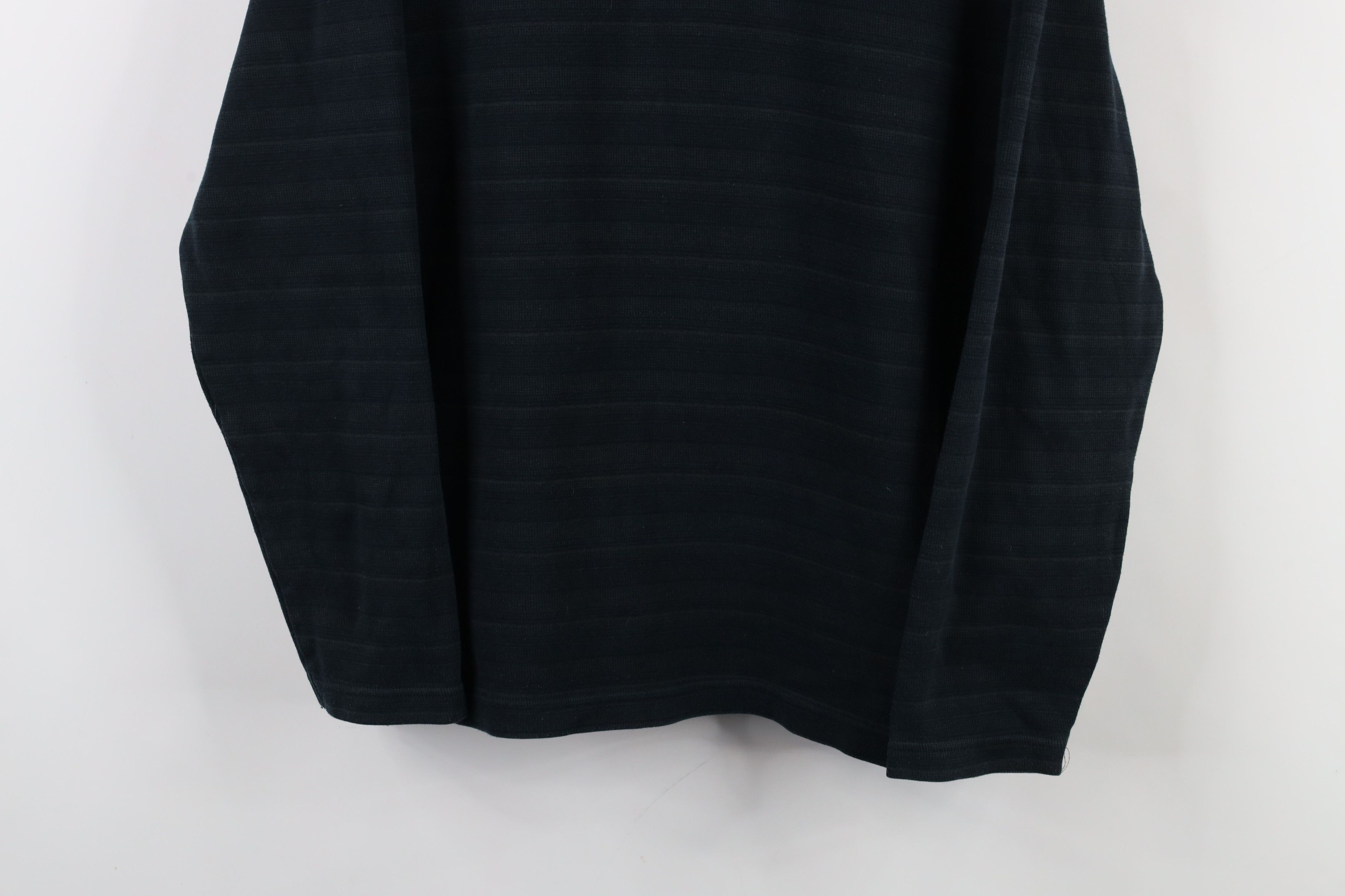 Vintage Vintage 90s Streetwear Striped Thermal Knit Long Sleeve Polo Size US L / EU 52-54 / 3 - 3 Thumbnail