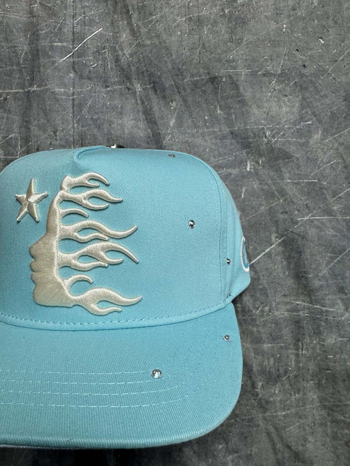 HELLSTAR Hellstar Logo with Rhinestones Snapback Hat in Baby Blue Size ONE SIZE - 3 Thumbnail