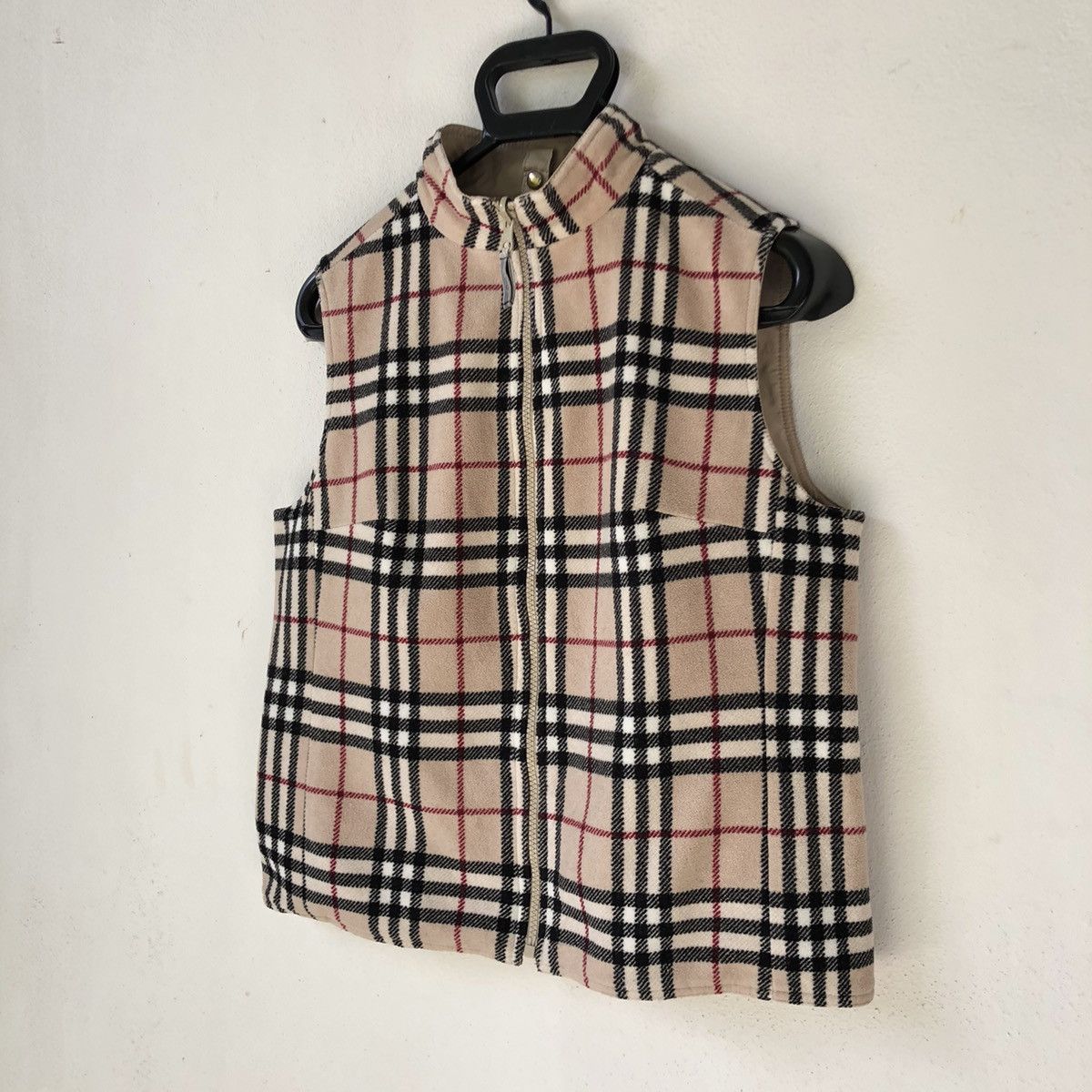 BURBERRY LONDON Reversible Vest - Nova Check Fleece