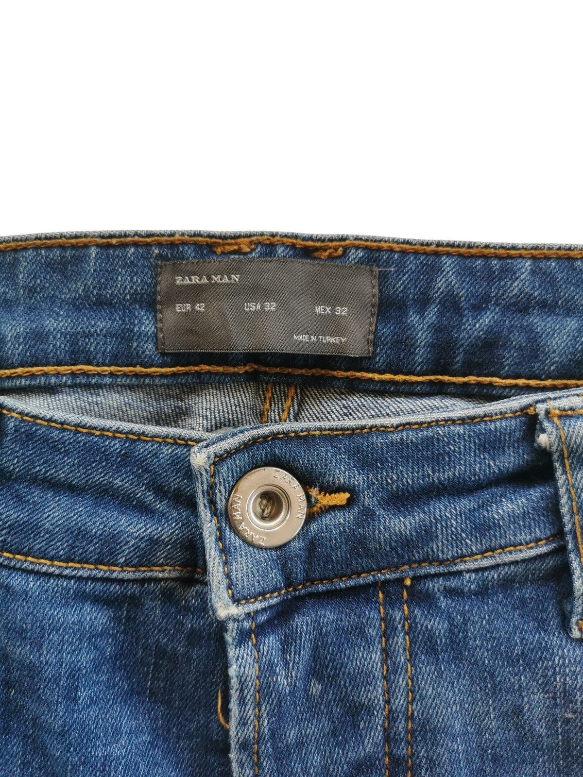 Zara Grunge Zara Distressed Zippered Ankle Slim Jeans, 32x28.5 Size US 32 / EU 48 - 10 Thumbnail