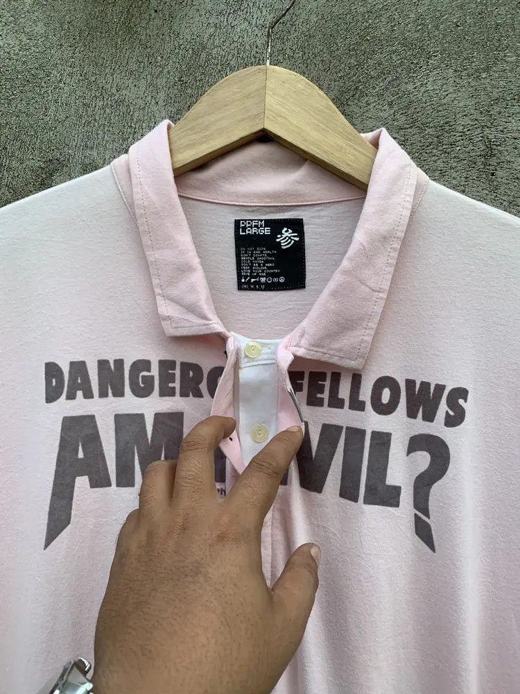 PPFM Y2k PPFM dangerous fellows am i evil? double layer polos Size US L / EU 52-54 / 3 - 3 Thumbnail