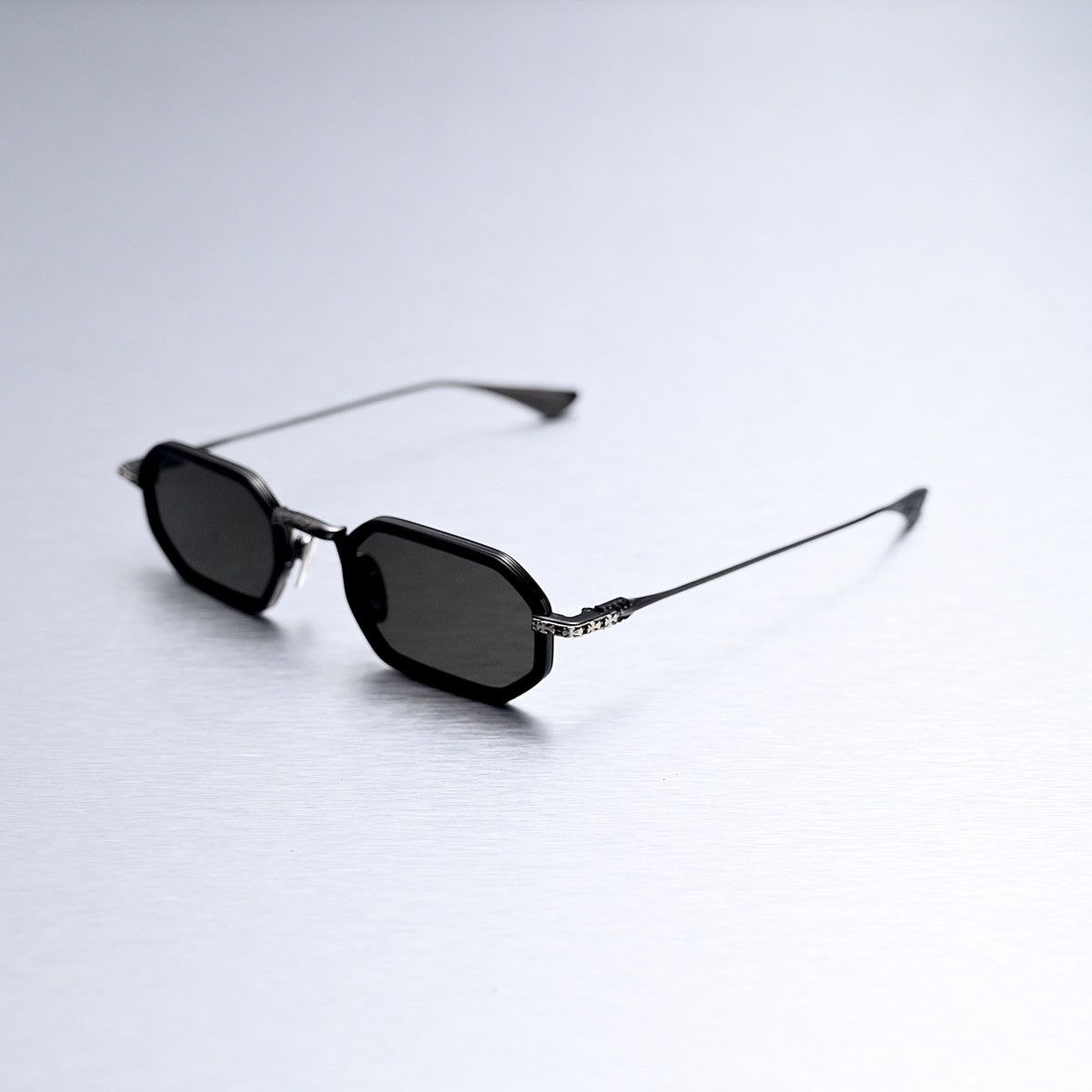 Chrome Hearts CHROME HEARTS STYLIDA MATTE BLACK/PEWTER SUNGLASSES Size ONE SIZE - 1 Thumbnail