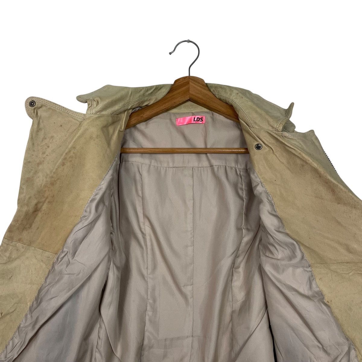 Japanese Brand Japanese Brand LDS Double Colar Biker Leather Jacket Size XS / US 0-2 / IT 36-38 - 12 Thumbnail