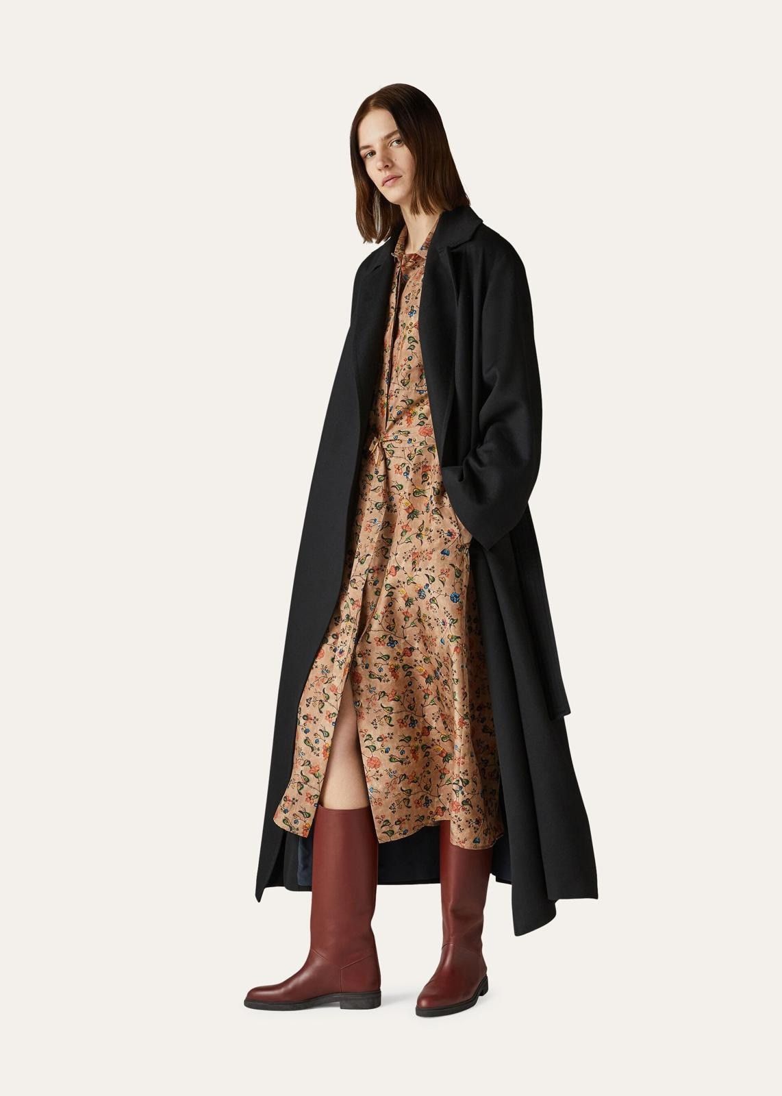 Loro Piana o1srvl11e1124 Cashmere Long Coat in Black Size XS / US 0-2 / IT 36-38 - 4 Thumbnail