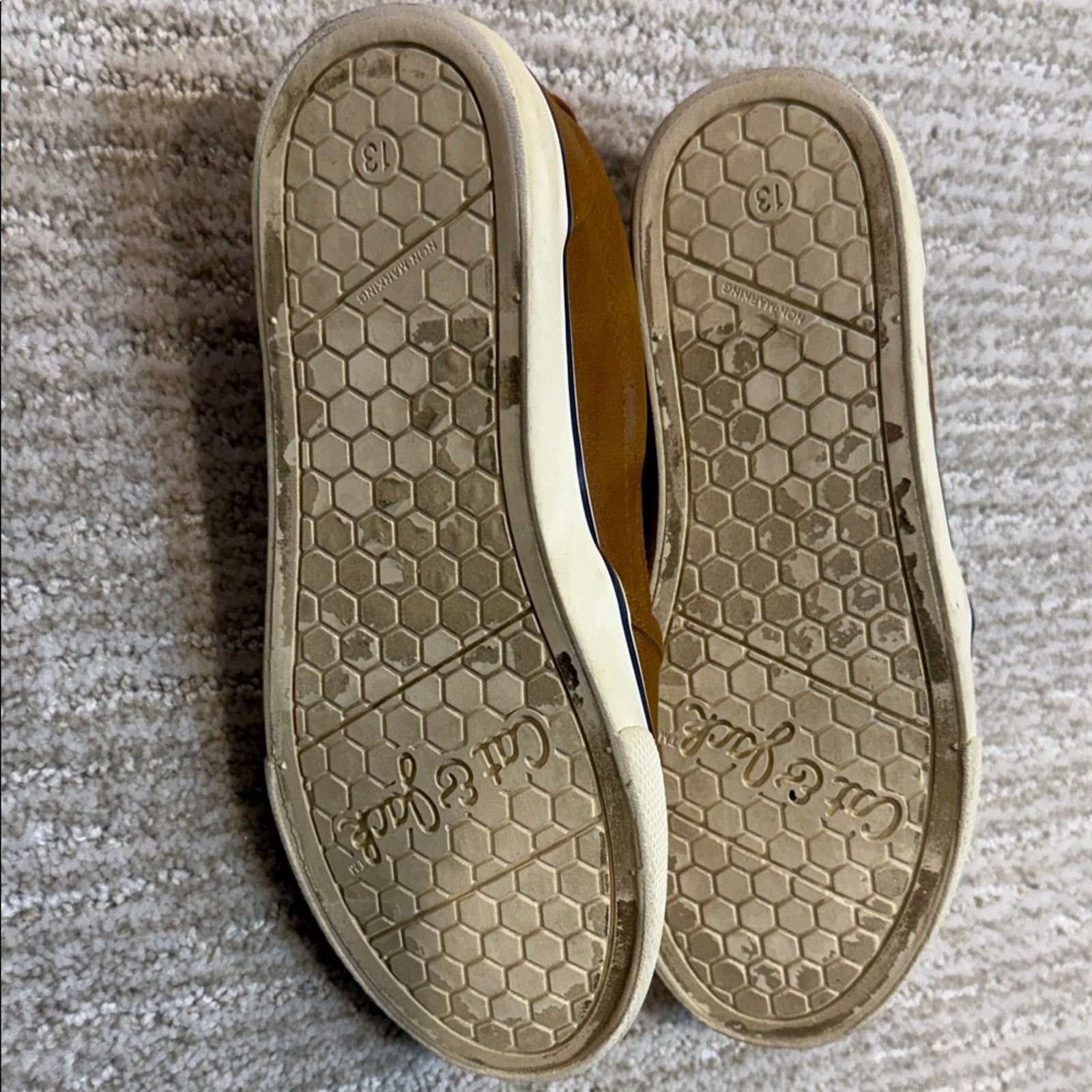 Other Childs Cat & Jack Tan Slip-On Loafers Size US 13 / EU 46 - 6 Thumbnail