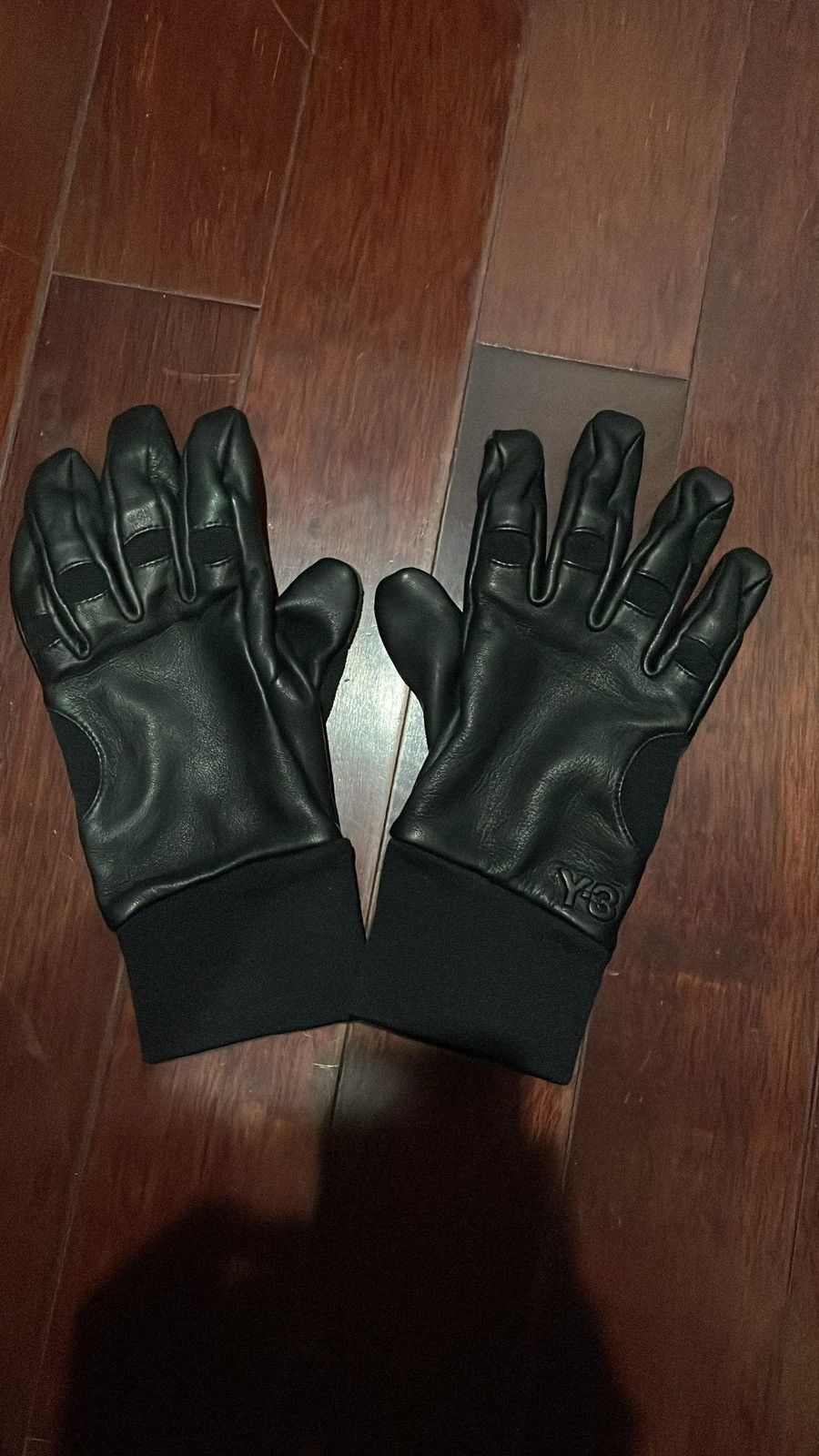 Yohji Yamamoto Y-3 leather gloves Size ONE SIZE - 3 Thumbnail
