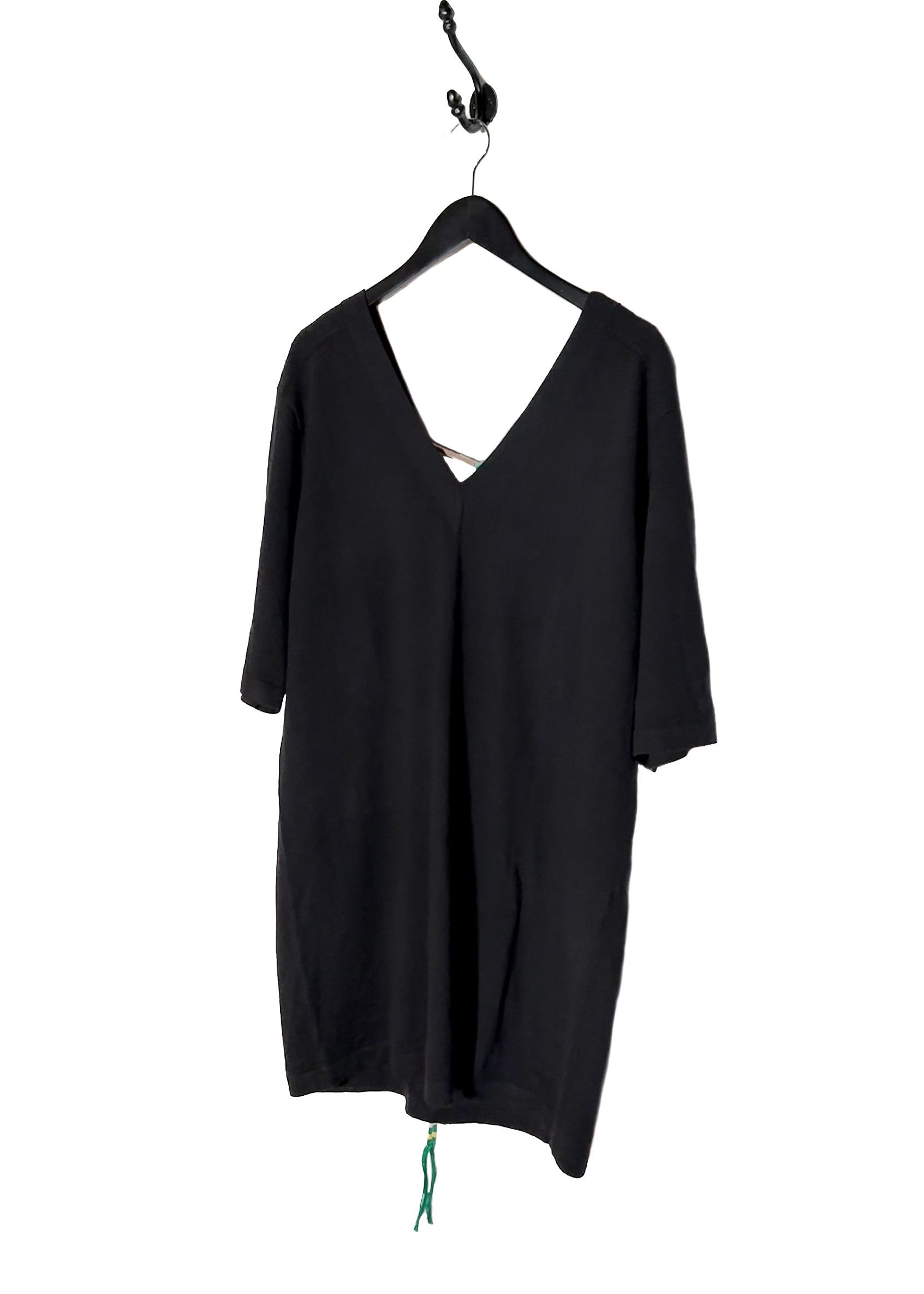 Dries Van Noten Dries Van Noten Black Wool Open Back Tunique Top Size S / US 4 / IT 40 - 2 Thumbnail