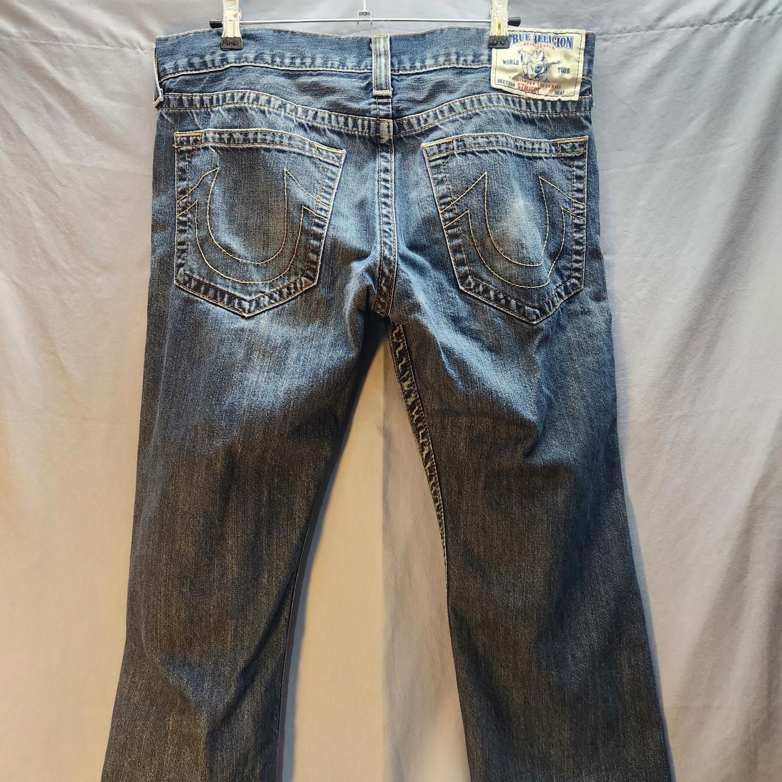 True Religion True Religion Blue Jeans Straight Leg Size 36 Size US 36 / EU 52 - 6 Thumbnail