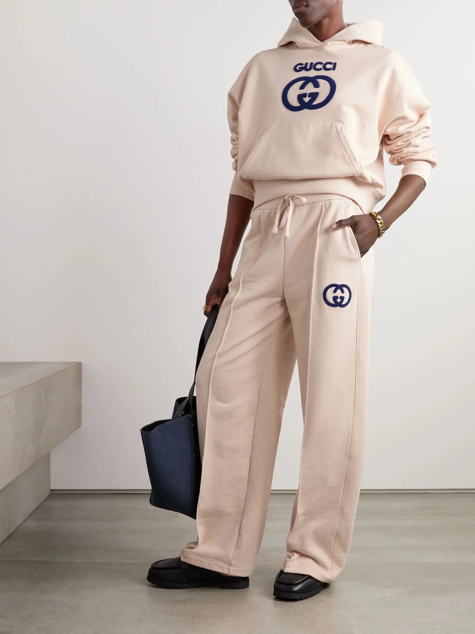 Gucci o1la5ras0526 Cotton Jersey Jogging Pants in Baby Pink Size 26" / US 2 / IT 38 - 2 Thumbnail