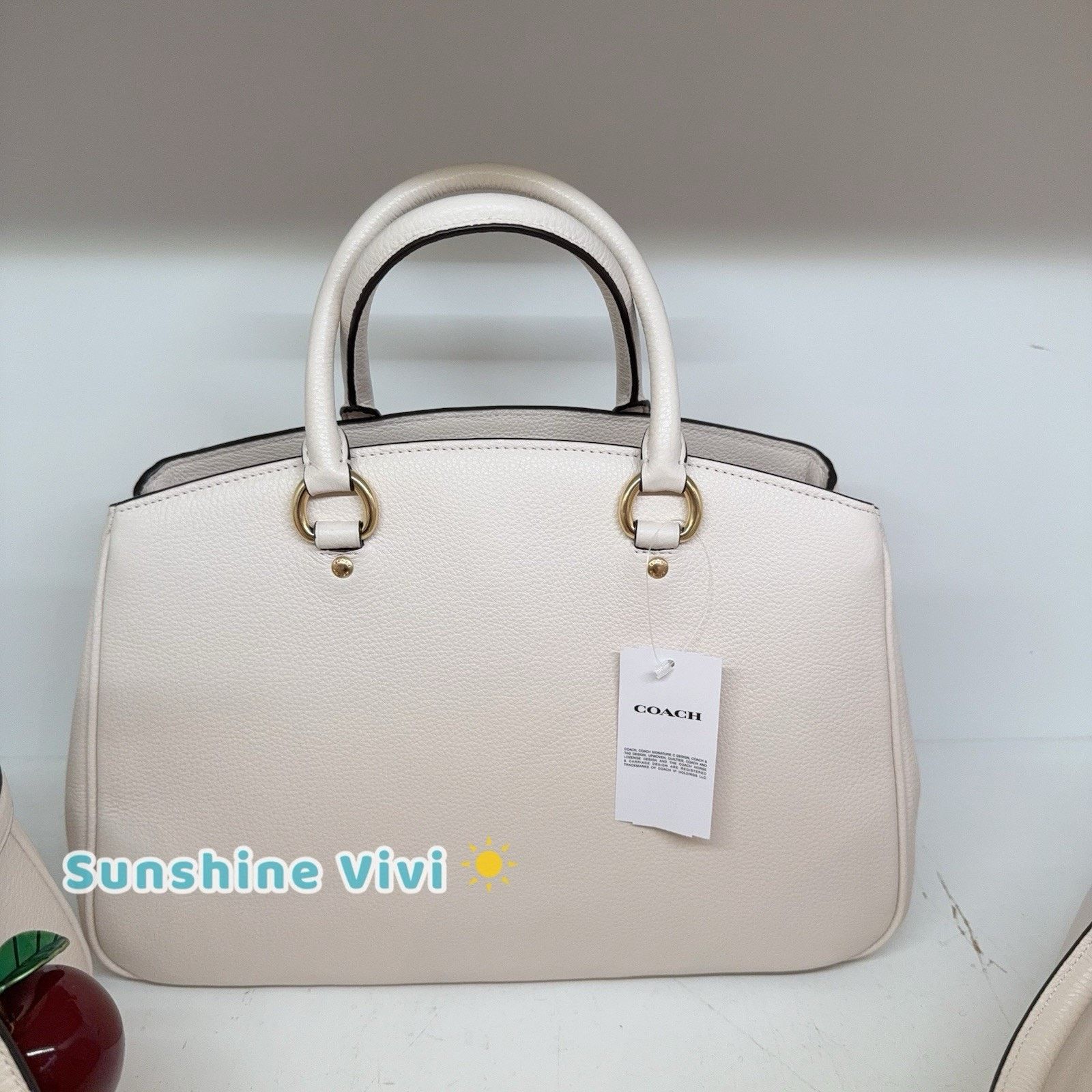 Coach NWT Coach Savannah Leather Carryall Satchel Bag CAL56 Size ONE SIZE - 3 Thumbnail