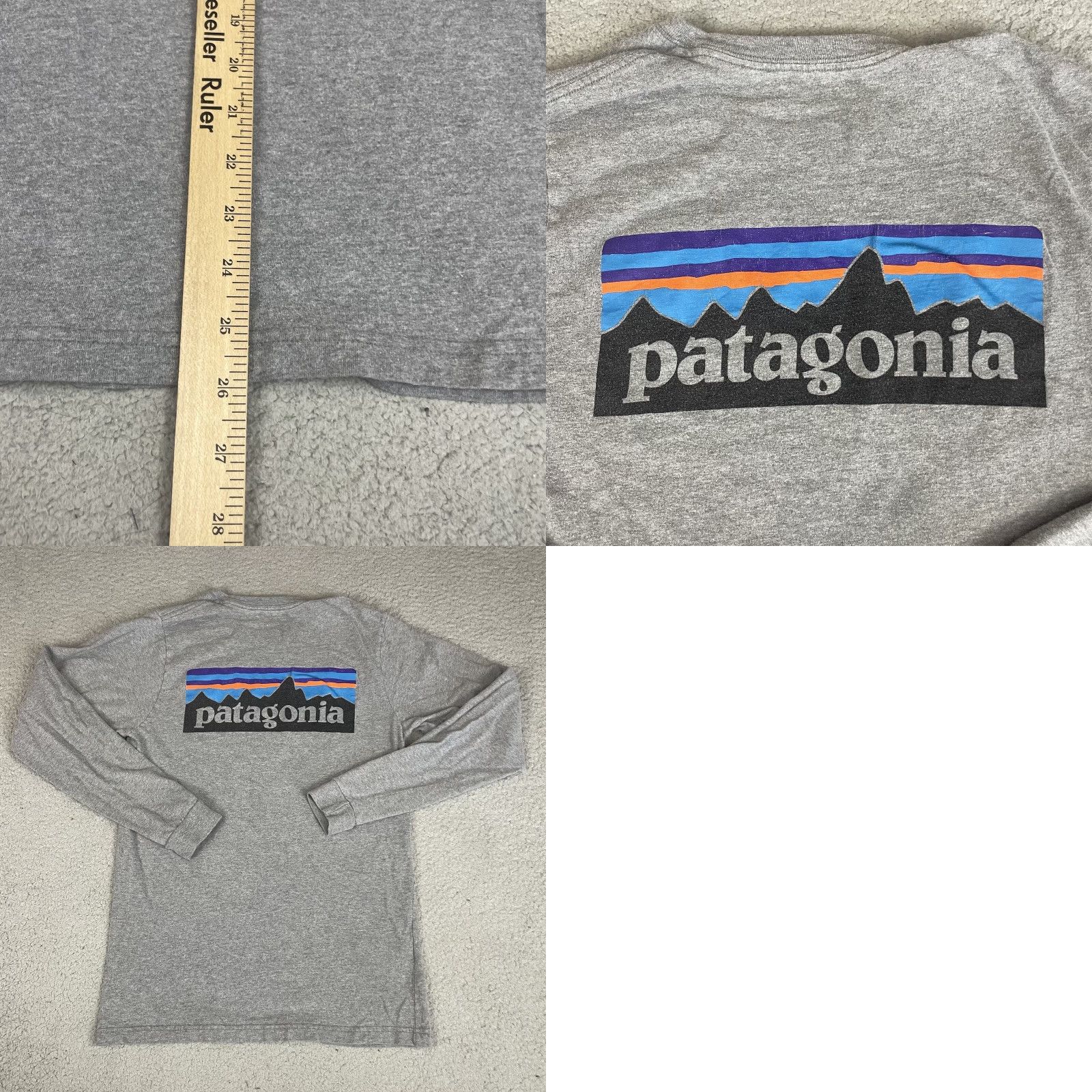 Patagonia VINTAGE Patagonia Shirt Adult Small Gray Long Sleeve Casual Responsibili-tee Outdoor S Mens Size US S / EU 44-46 / 1 - 8 Thumbnail