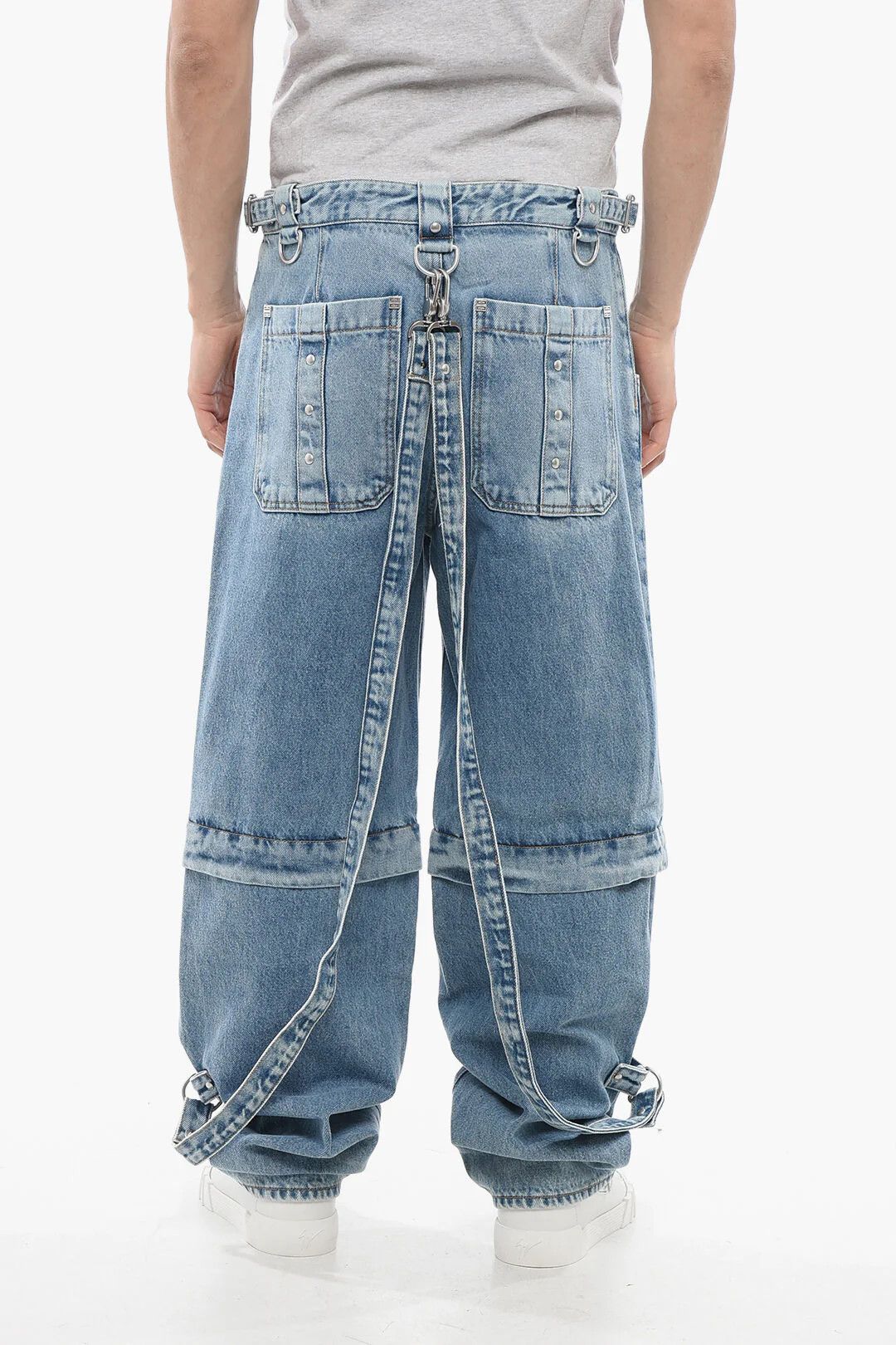 Givenchy og1mm0326 Utility Fit Jeans in Light Blue Size US 32 / EU 48 - 2 Thumbnail