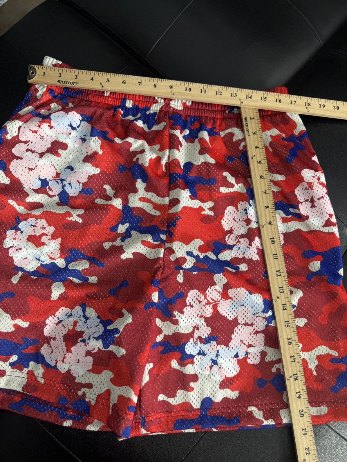 DENIM TEARS Denim Tears Mesh Summer Shorts Red Camo Size XL (NEW) Size US 36 / EU 52 - 5 Thumbnail