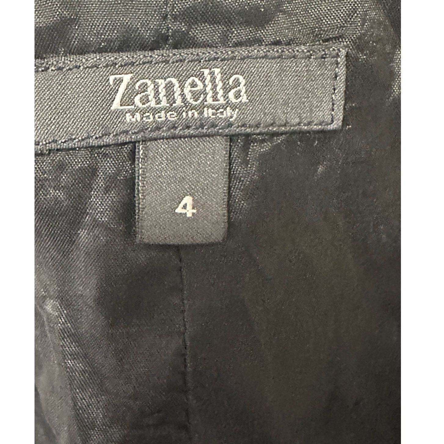 Zanella Zanella gray black long sleeves 4 button blazer size 4 Size S / US 4 / IT 40 - 3 Thumbnail