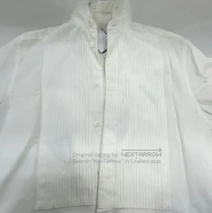 Givenchy Givenchy SS23 Men's White Lace Collar Long Sleeve Shirt. Size US XXS / EU 40 - 2 Thumbnail