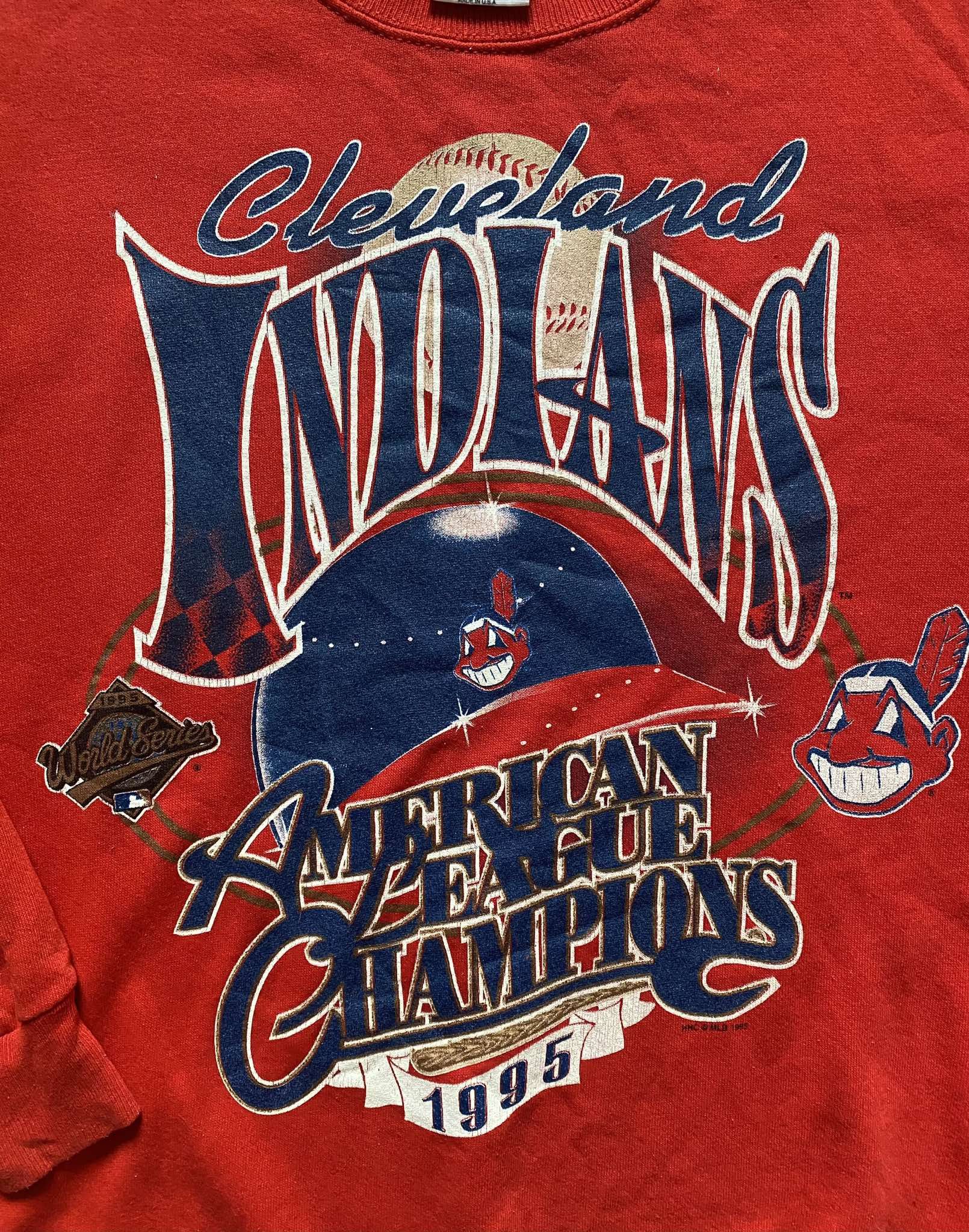 MLB × Vintage Vintage 1995 Cleveland Indians 1995 World Series Baseball Size US XL / EU 56 / 4 - 3 Thumbnail