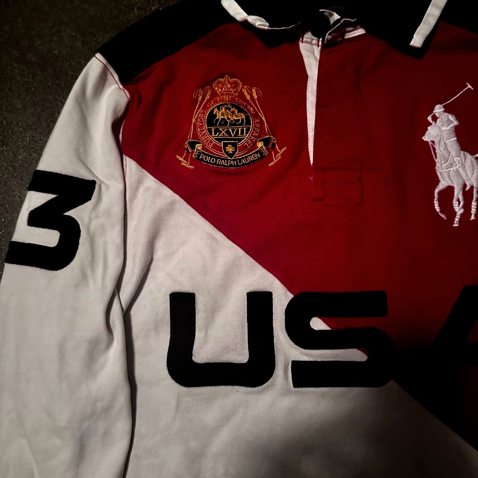 Polo Ralph Lauren polo ralph lauren big pony polo shirt usa shield patch Size US S / EU 44-46 / 1 - 4 Thumbnail