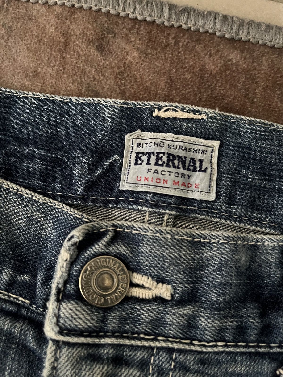 Eternal × Japanese Brand × Vintage Baggy Eternal Workwear Denim Size US 34 / EU 50 - 12 Thumbnail