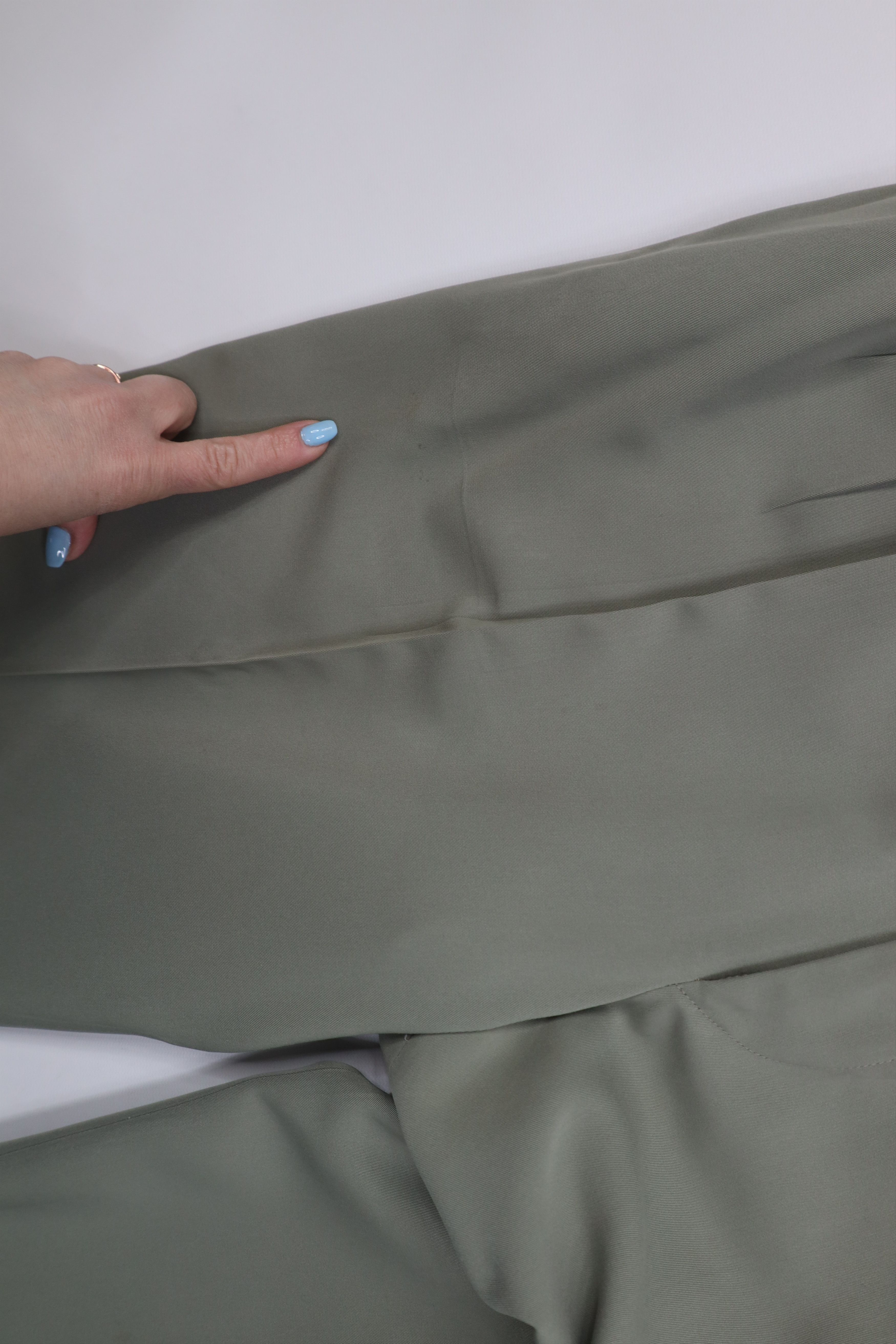 Vintage Vintage 90s Streetwear Knit Wide Leg Chino Pants Light Green Size US 34 / EU 50 - 6 Thumbnail