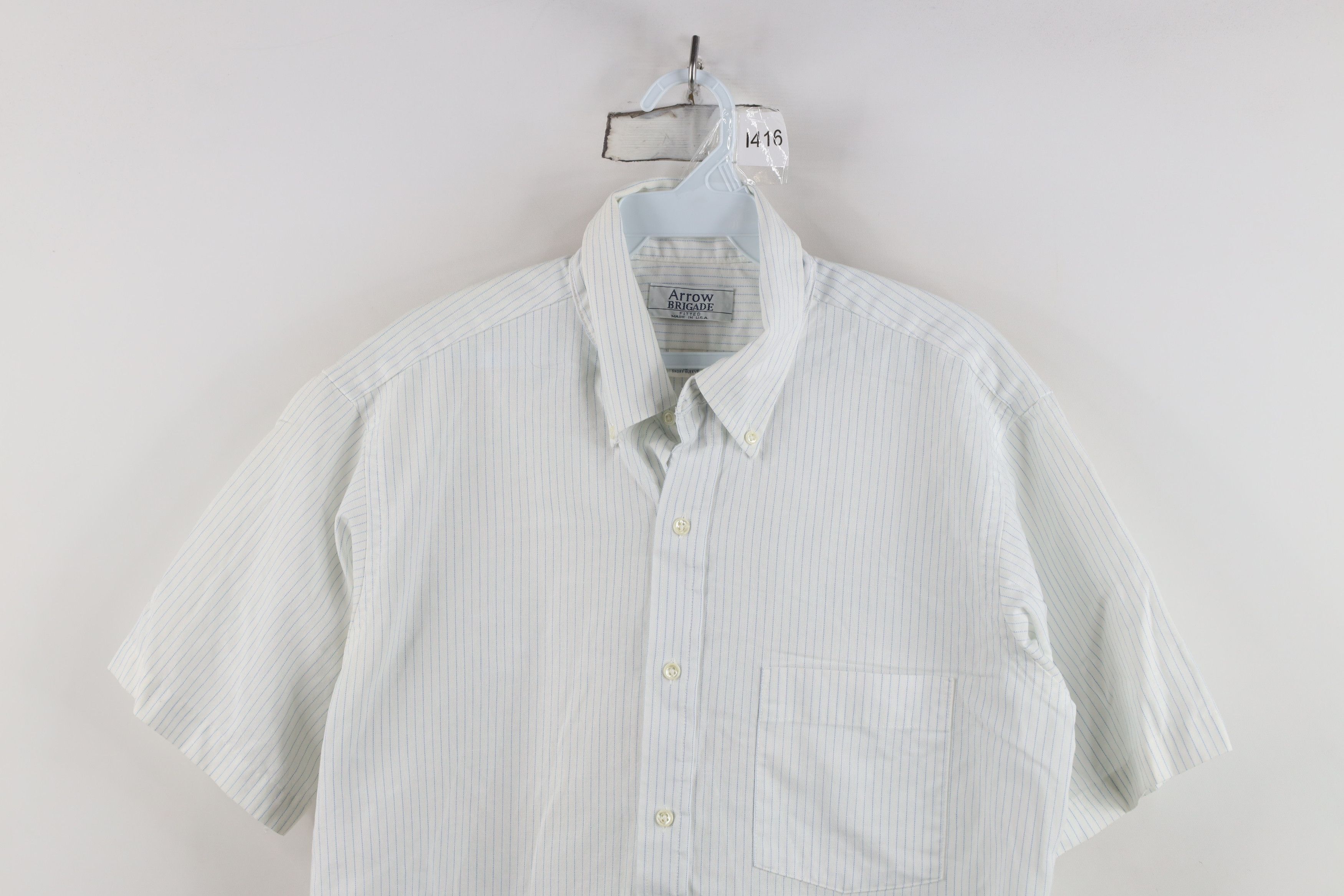 Vintage Vintage 70s Streetwear Oxford Button Down Shirt USA Size US M / EU 48-50 / 2 - 2 Thumbnail