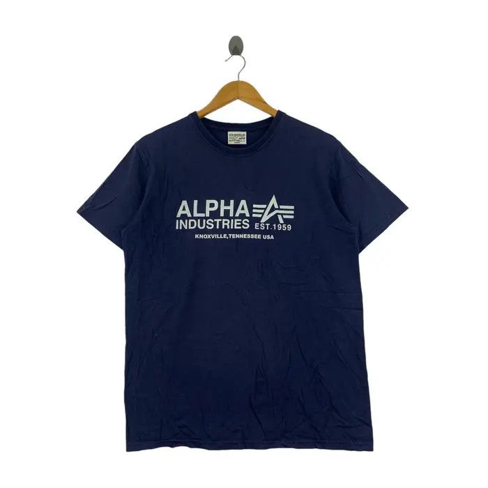 Alpha Industries Vintage ALPHA INDUSTRIES US Military Tee Shirt Size US L / EU 52-54 / 3 - 1 Thumbnail