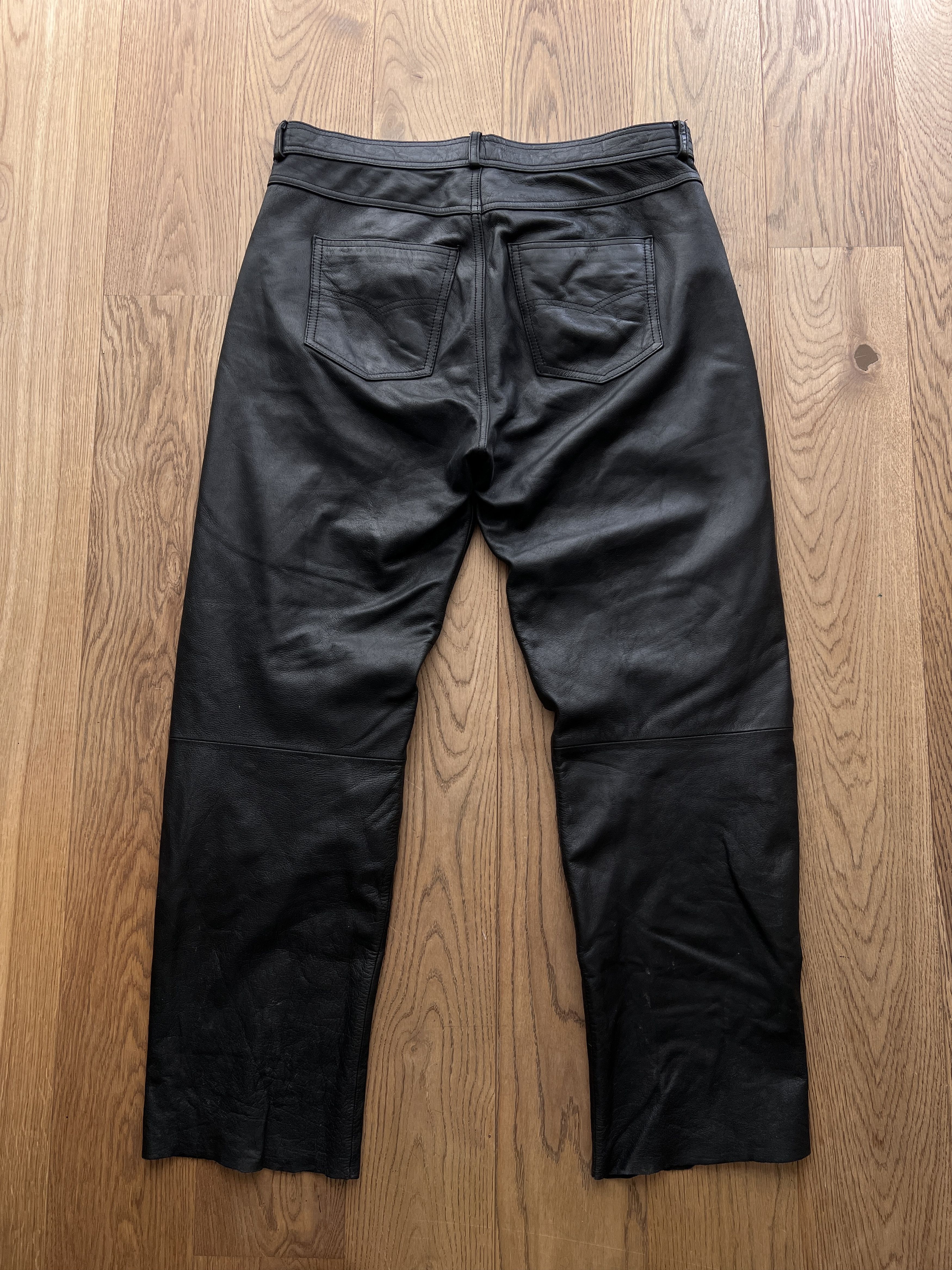 Hysteric Glamour Vintage shine leather pants balenciaga rick owens LGB vibe Size US 34 / EU 50 - 4 Thumbnail