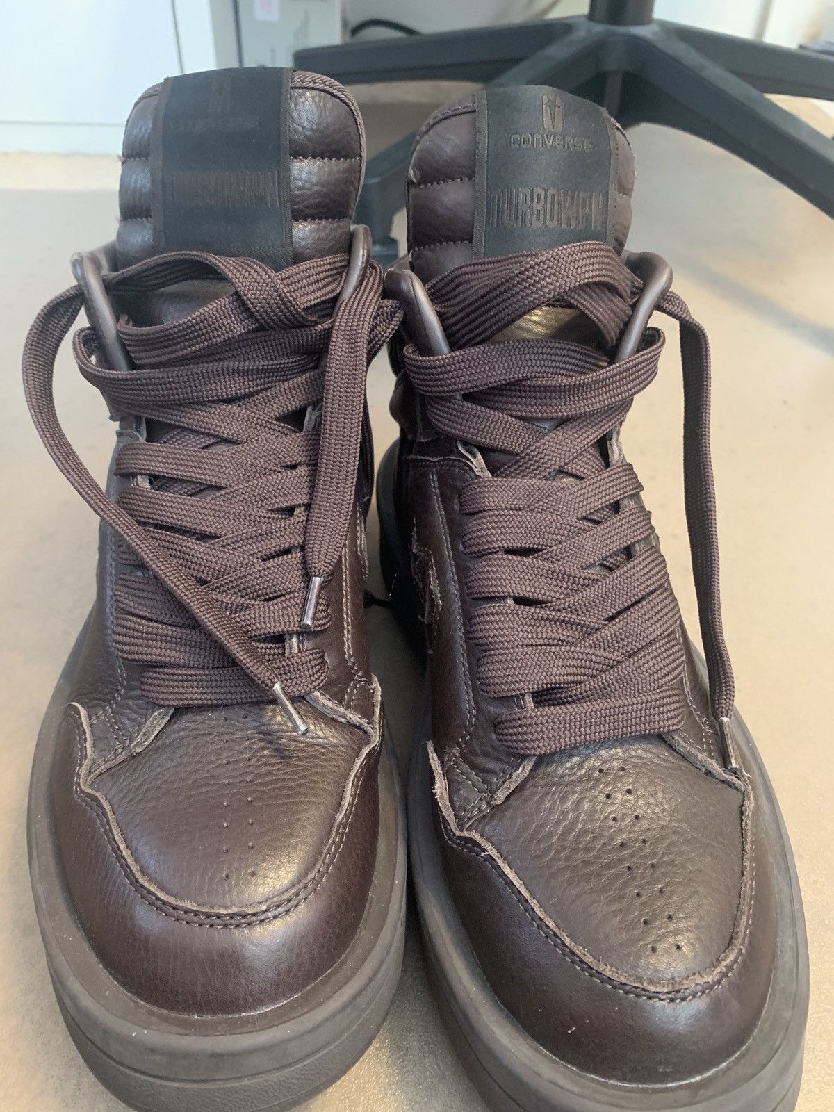 Rick Owens Rick Owens Hi Converse TURBOWPN Clay size 8 Size US 8 / EU 41 - 4 Thumbnail