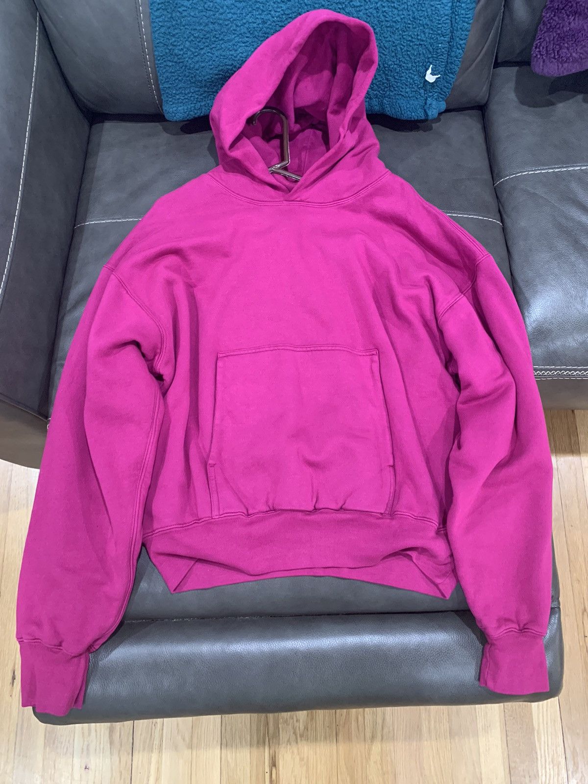 image of Yeezy Gap Hoodie in Purple, Men's (Size Large)