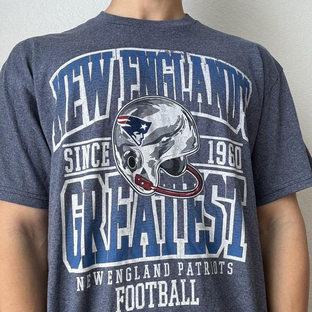 NFL NFL New England Patriots Graphics Blue Tee Shirt Size US L / EU 52-54 / 3 - 1 Thumbnail