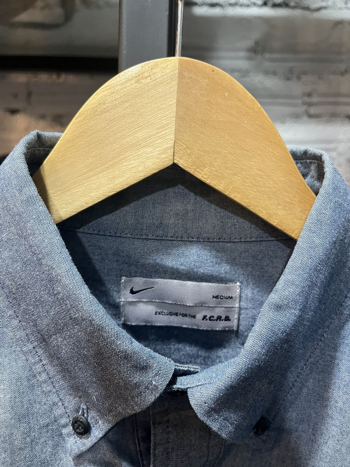 F.C.R.B FCRB x Nike B-03 Swoosh Half Buttons Shirt Size US M / EU 48-50 / 2 - 6 Thumbnail
