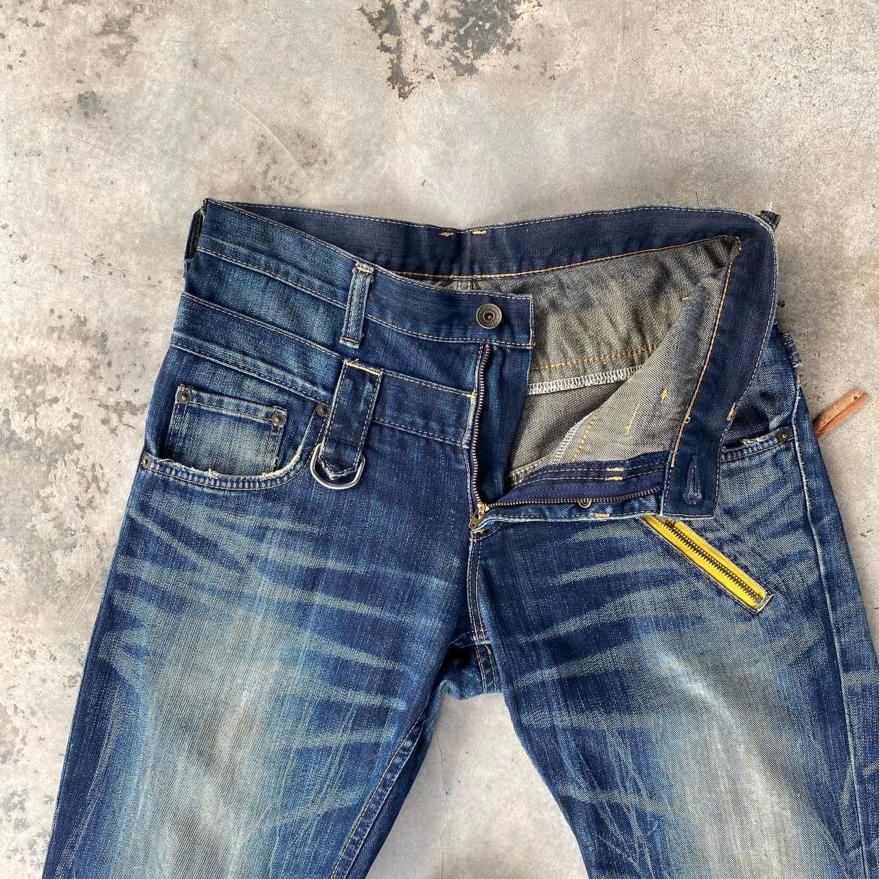 Vintage RARE WRANGLER DOUBLE WAIST RUSTY THUNDERSTORM GHOST CLAWMARK Size US 30 / EU 46 - 12 Thumbnail
