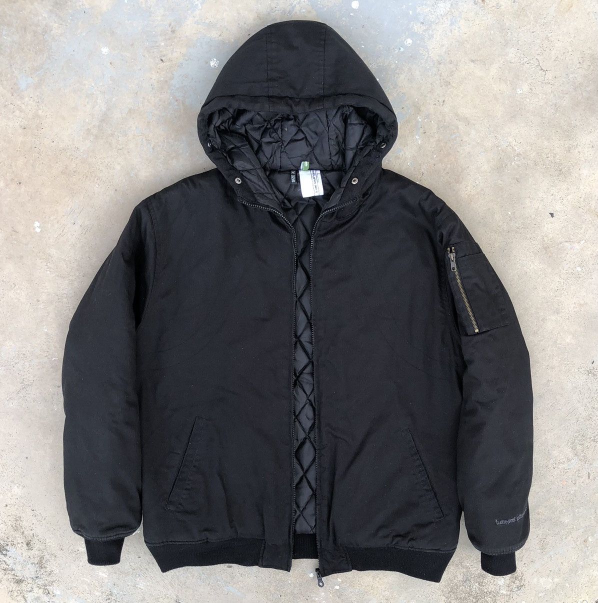 Japanese Brand B-one-soulProjects Ma-1 Lined Quilted Bomber Jacket Size US XL / EU 56 / 4 - 17 Thumbnail