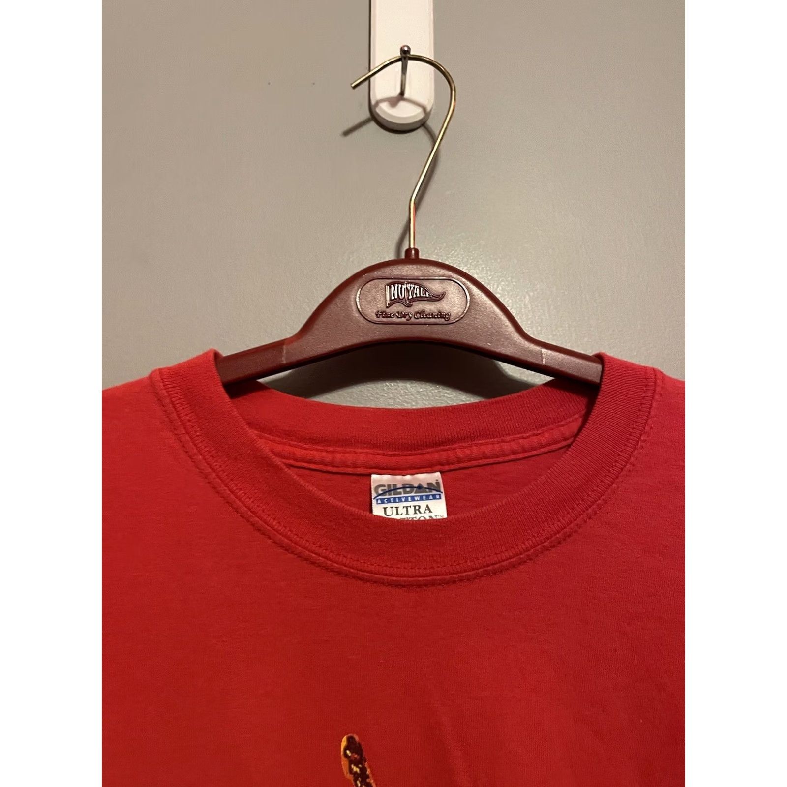 Gildan Vintage Jimi Hendrix Red Shirt Size XL Gildan Tag Graphic Rock (E296) Size US XL / EU 56 / 4 - 3 Thumbnail