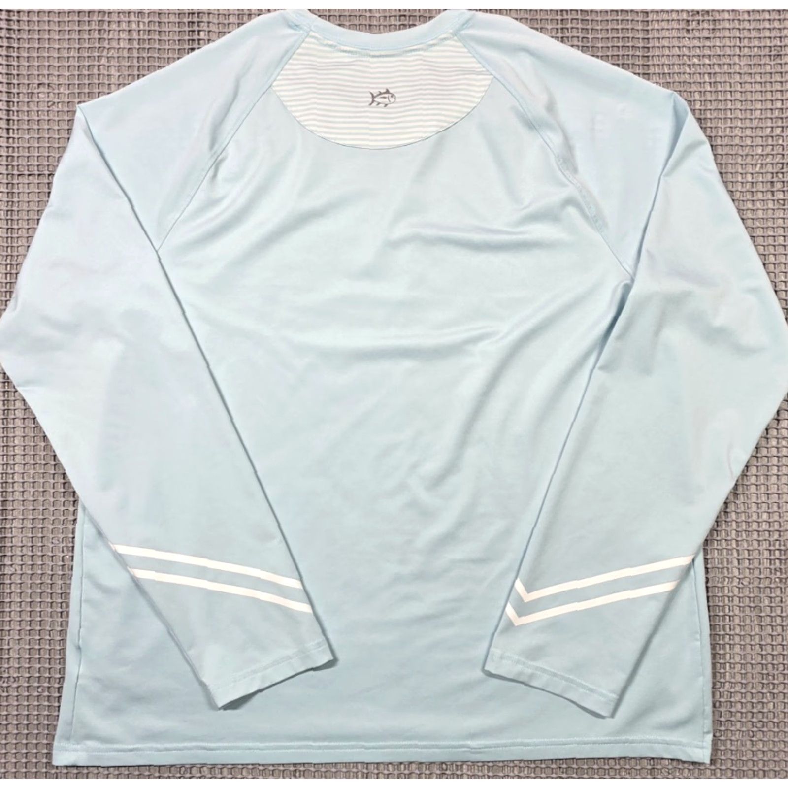 Southern Tide Southern Tide Shirt Women L Blue Reflective Skipjack Performance Long Sleeve Tee Size L / US 10 / IT 46 - 3 Thumbnail