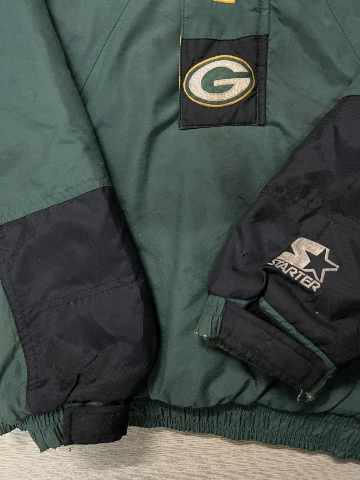Starter × Vintage Vintage Green Bay Packers Starter Jacket Size US XL / EU 56 / 4 - 8 Thumbnail