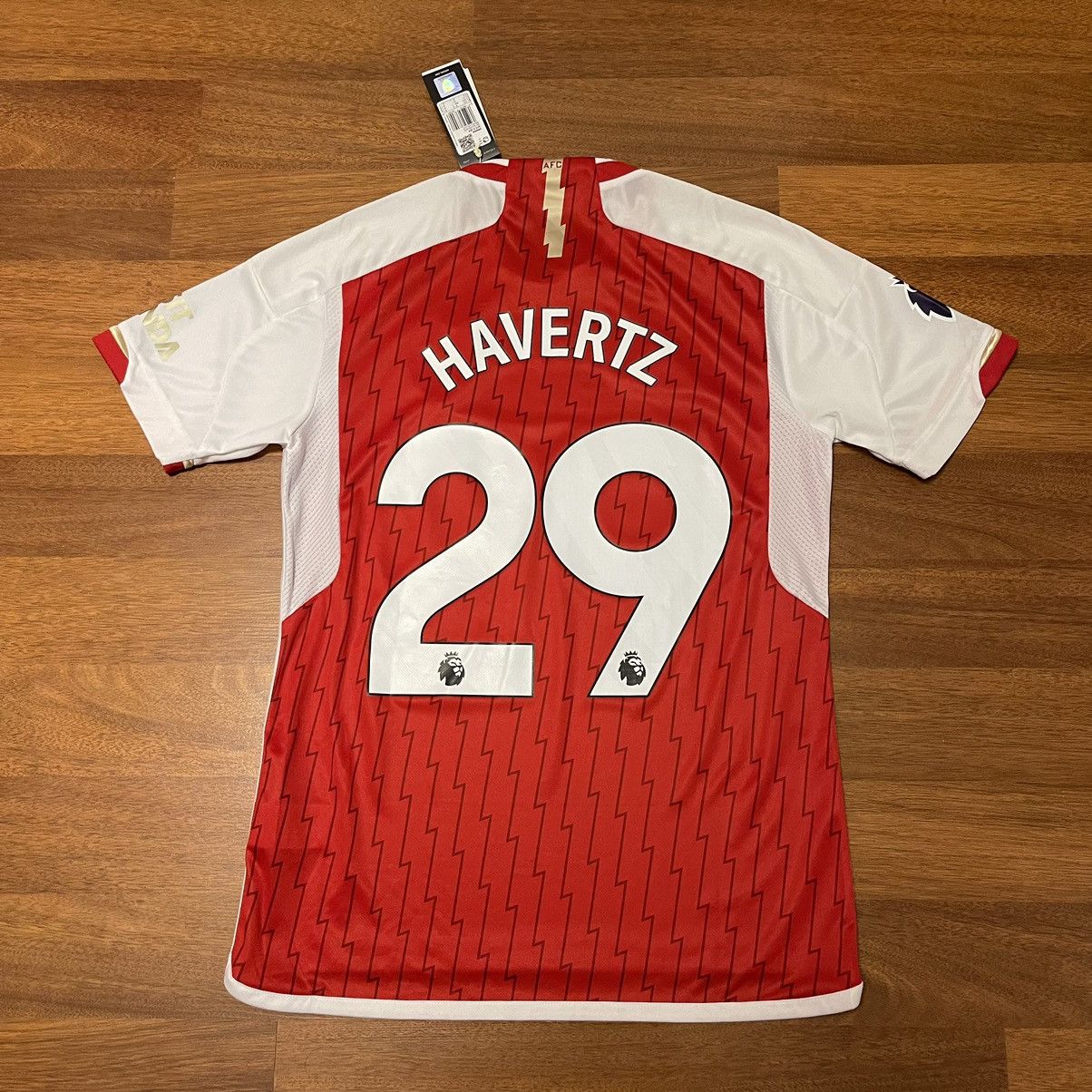 Adidas NWT ARSENAL ADIDAS 2023/2024 SOCCER HOME JERSEY 29 HAVERTZ