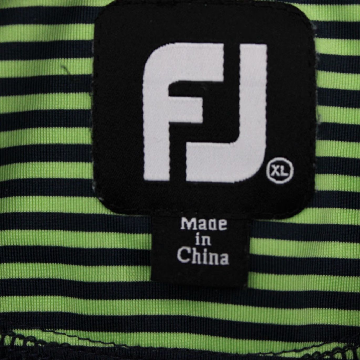 Footjoy FootJoy Polo Shirt Mens XL Green/Black Stretch S/S Golf Pullover Polo Shirt Size US XL / EU 56 / 4 - 7 Thumbnail