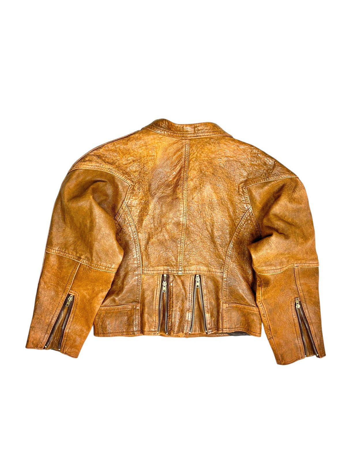 Vintage Vintage Avantgarde Leather Biker jacket Size L / US 10 / IT 46 - 2 Thumbnail