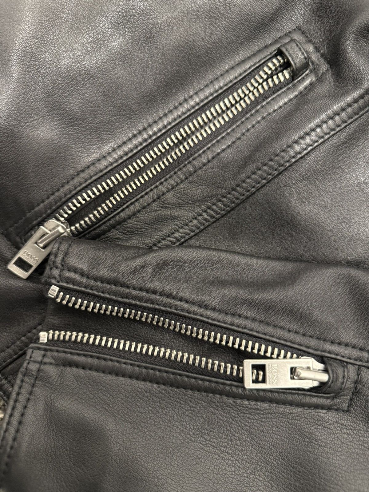 Hugo Boss Hugo Boss Leather Jacket Size US M / EU 48-50 / 2 - 9 Thumbnail