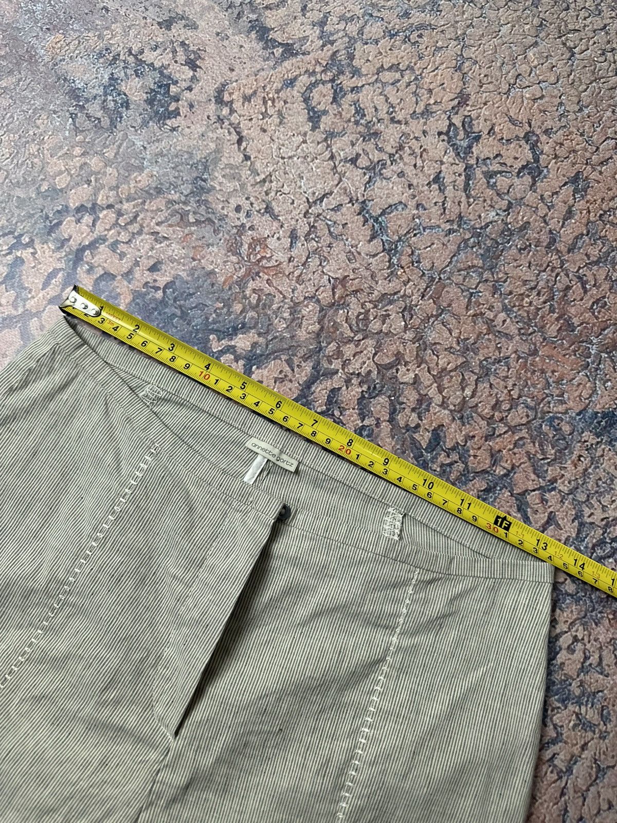 Annette Gortz Annette Gortz Striped Linen Women's Trousers Pants Size 25" / US 0 / IT 36 - 7 Thumbnail