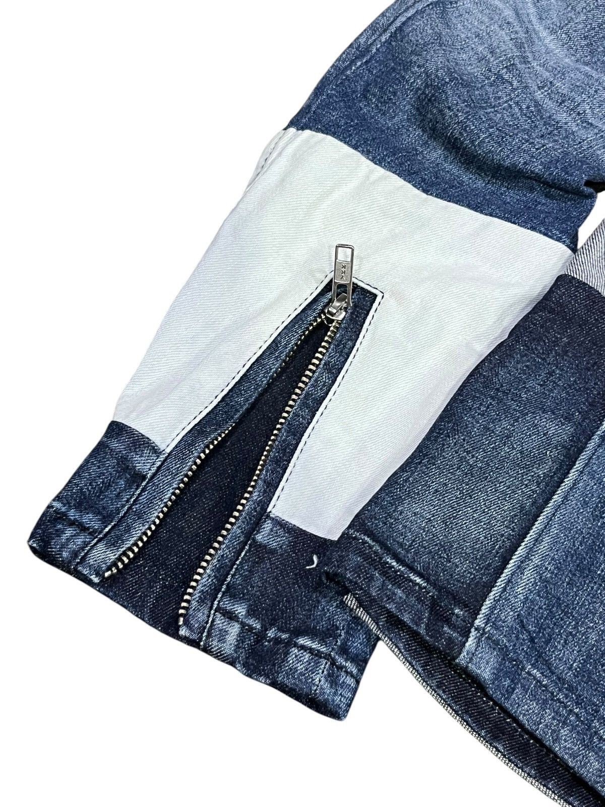 semanticdesign FYE🔥SEMANTIC DESIGN Designer Grunge Patchwork Denim Jacket Size US M / EU 48-50 / 2 - 5 Thumbnail