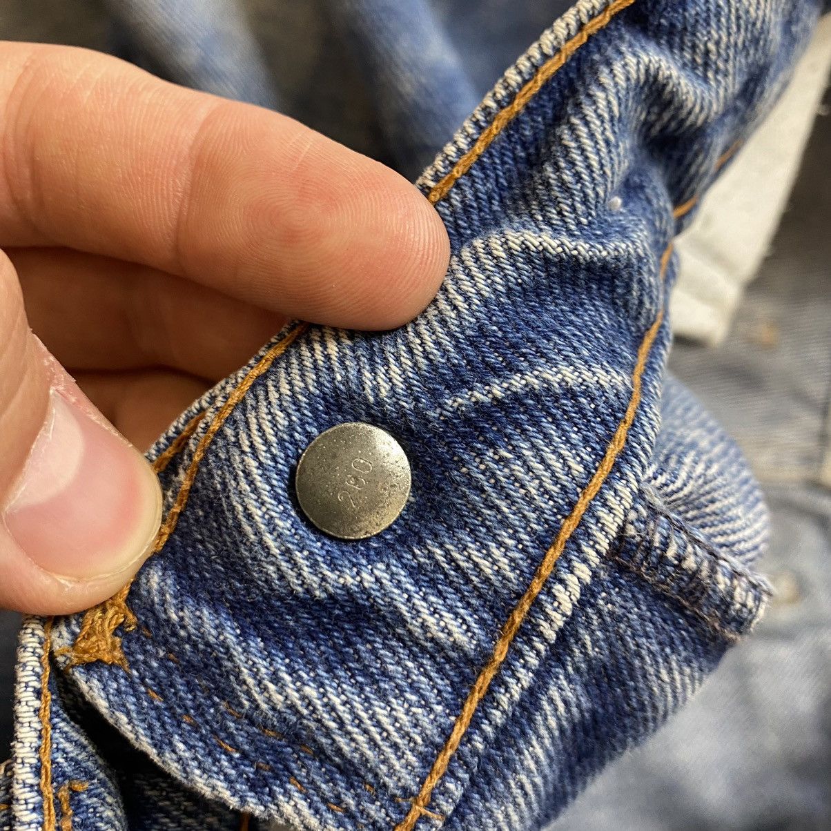 Levi's × Vintage Vintage Orange Tab Levi’s Flared Washed Denim Jeans 80s Y2K Size US 30 / EU 46 - 8 Thumbnail