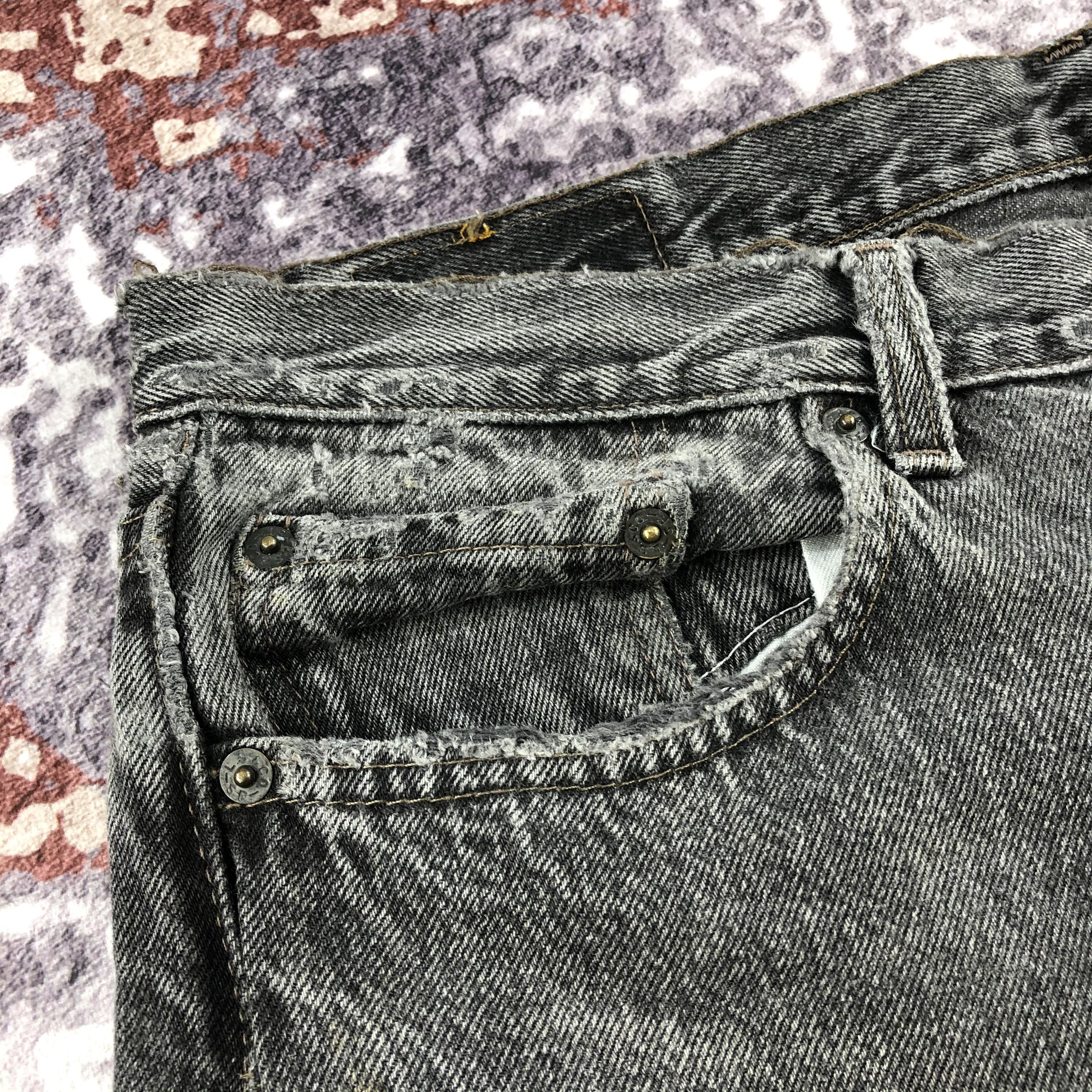 Levi's Vintage 90s Faded Black Levis 501 Jeans-JM2272 Size US 36 / EU 52 - 11 Thumbnail