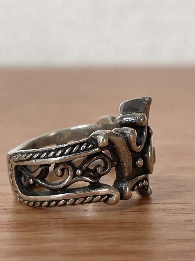 Other Royal Order Sterling Silver Crown Motif Ring (Rare) Size ONE SIZE - 3 Thumbnail