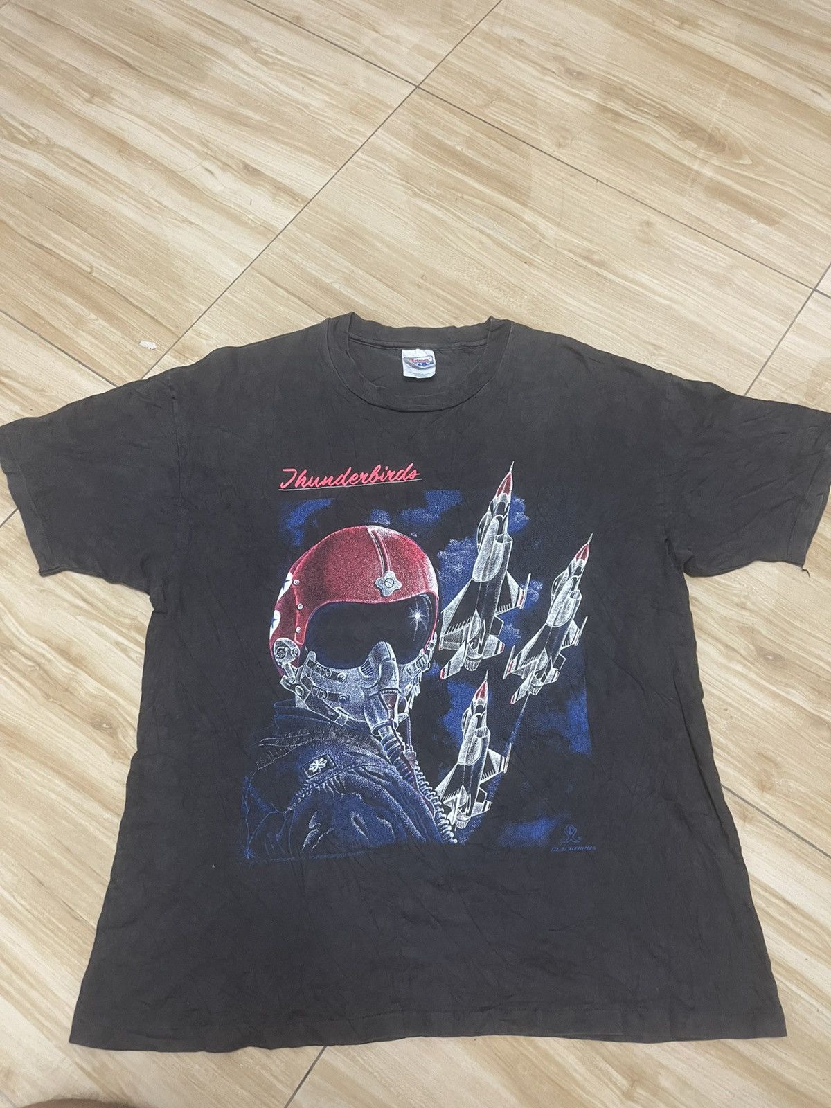 Vintage Thunderbirds pilot vintage 1992 Size US XL / EU 56 / 4 - 1 Thumbnail