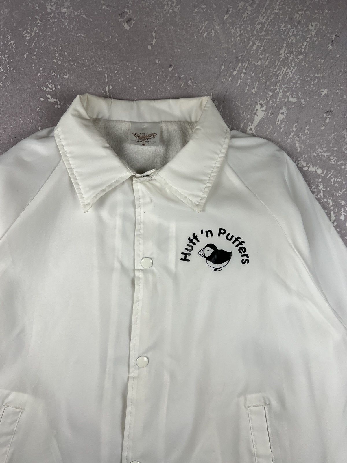 Auburn Sportswear 80s 90s Vintage Auburn Huff&Puffers Made in Usa Coach Jacket Size US M / EU 48-50 / 2 - 3 Thumbnail